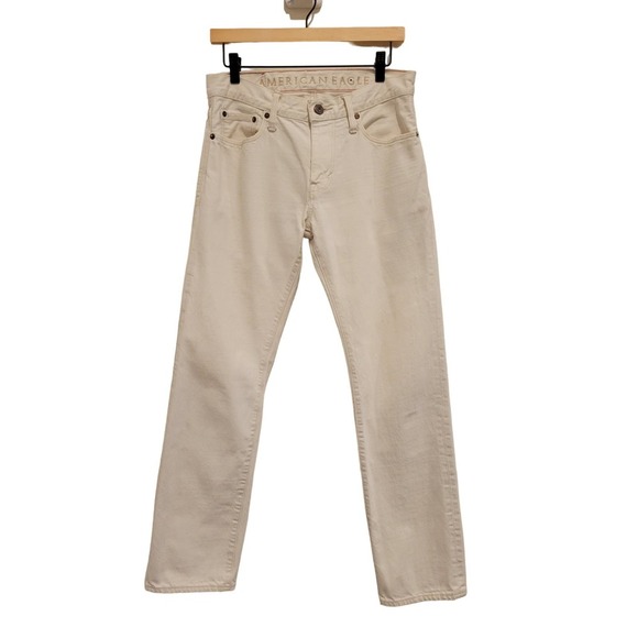 American Eagle Outfitters Other - American Eagle Men's White Jeans Straight Leg  29 32 Casual